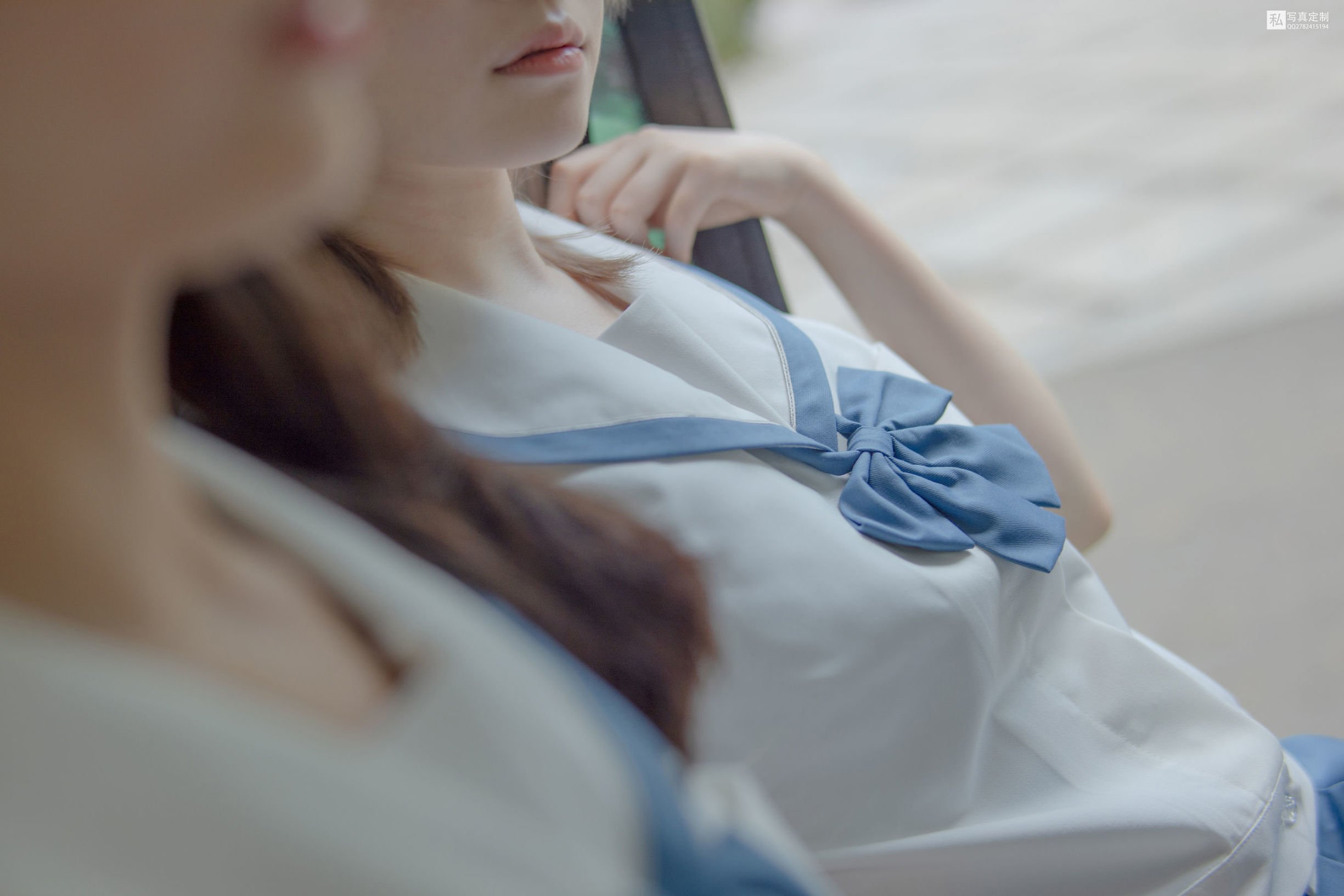 [森萝财团] JKFUN-025 默陌&Aika 80D白丝过膝袜  第8张-《94零社区》