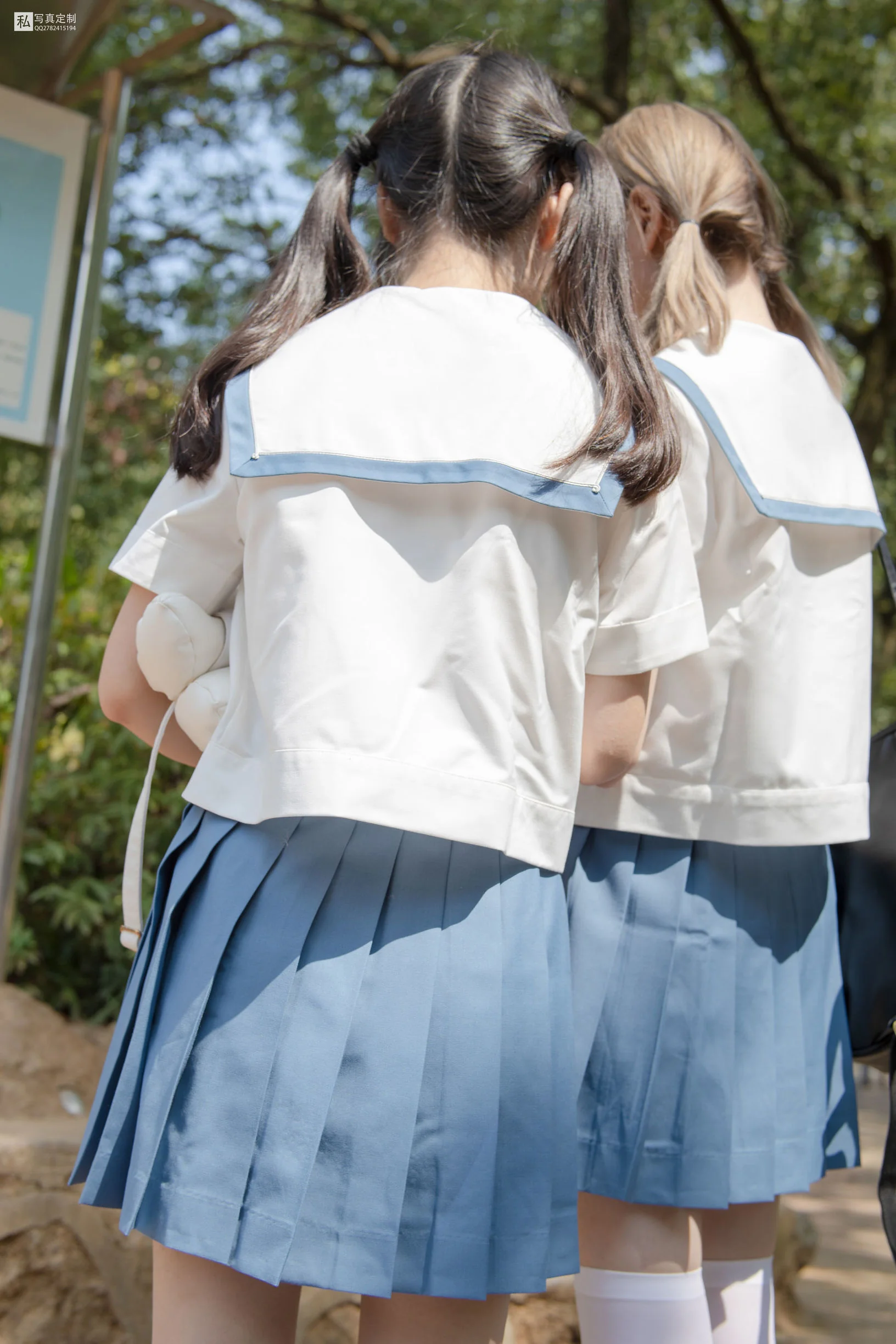 [森萝财团] JKFUN-025 默陌&Aika 80D白丝过膝袜  第19张-《94零社区》