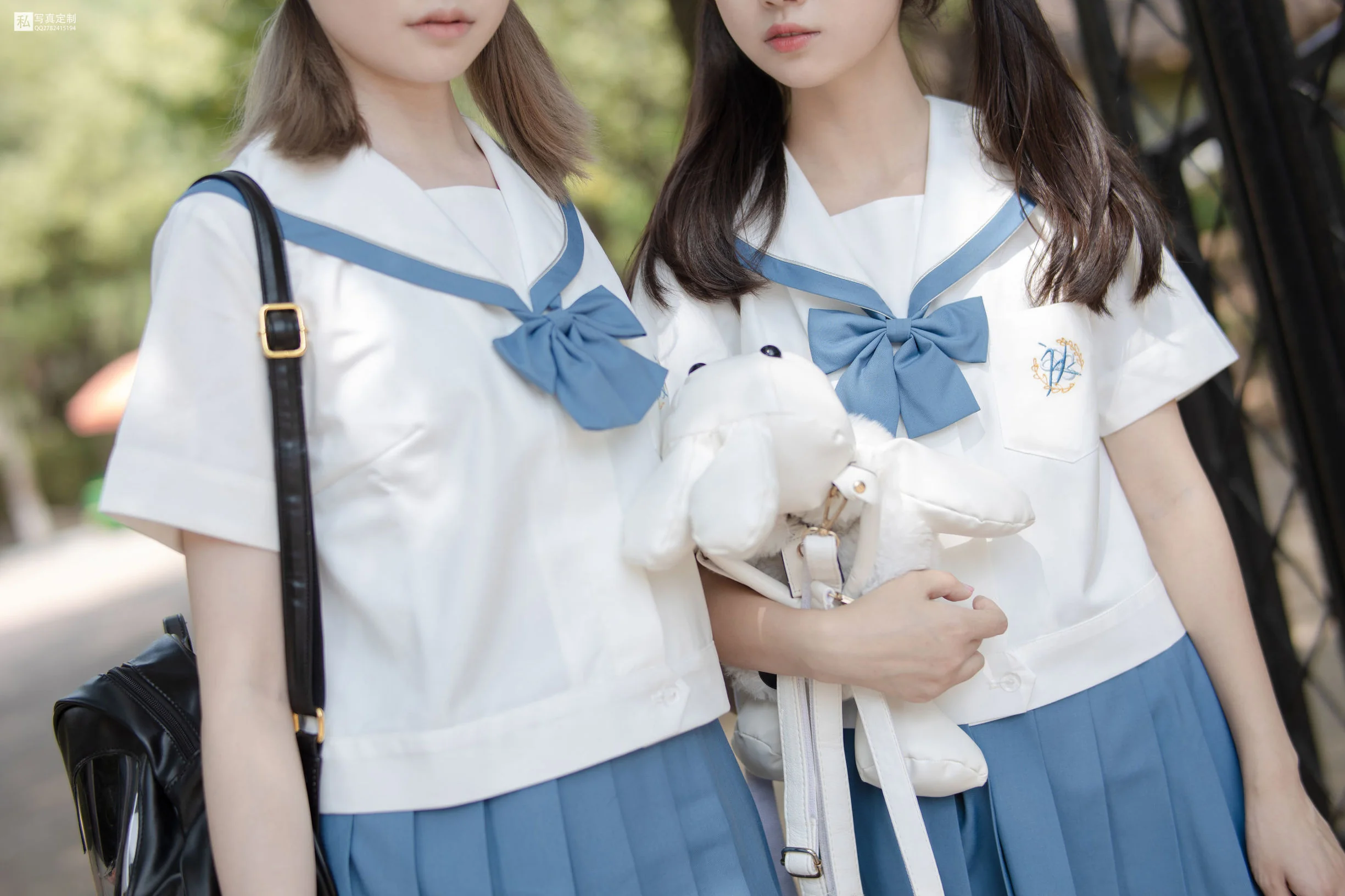 [森萝财团] JKFUN-025 默陌&Aika 80D白丝过膝袜  第22张-《94零社区》