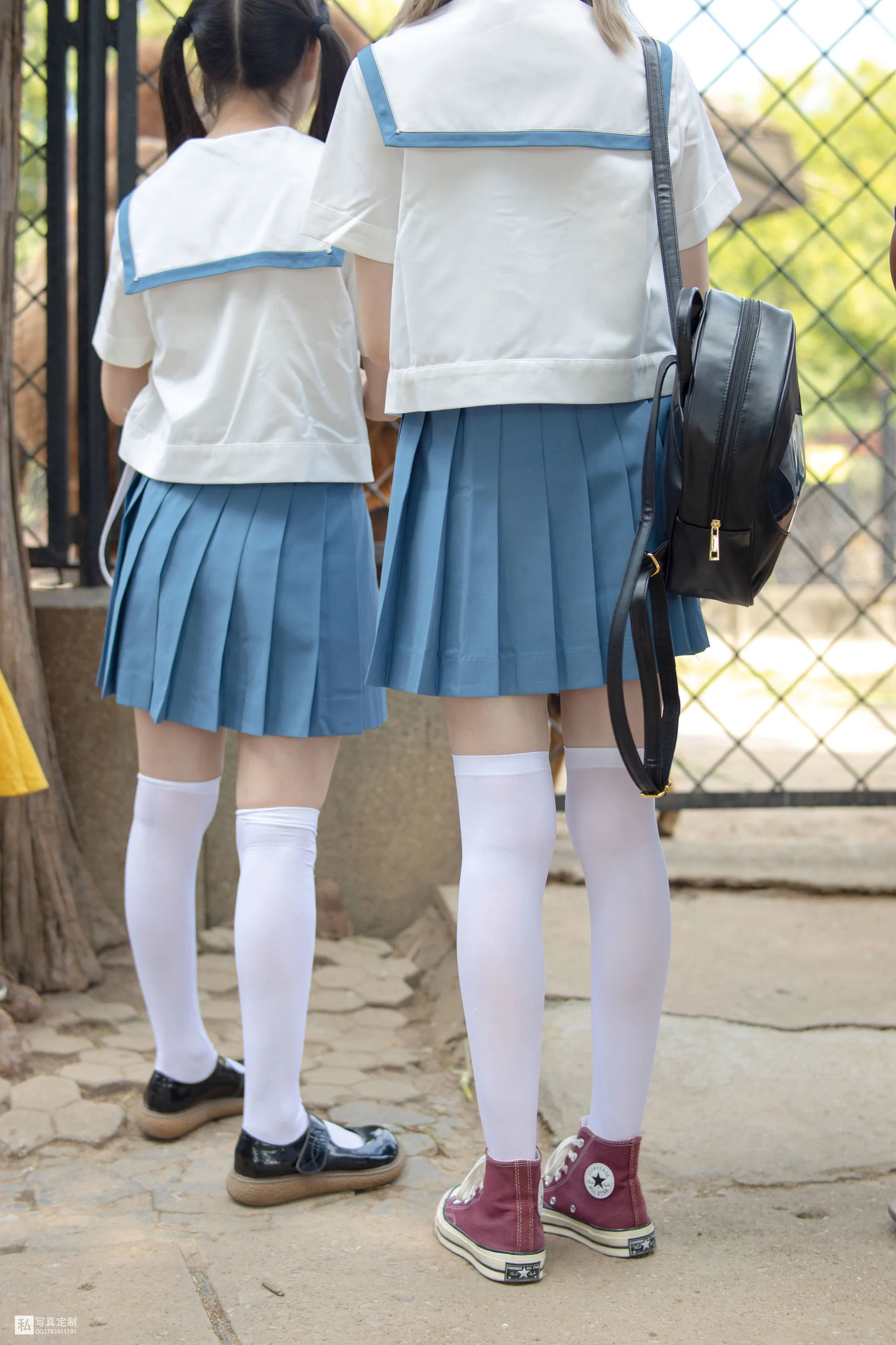 [森萝财团] JKFUN-025 默陌&Aika 80D白丝过膝袜  第31张-《94零社区》