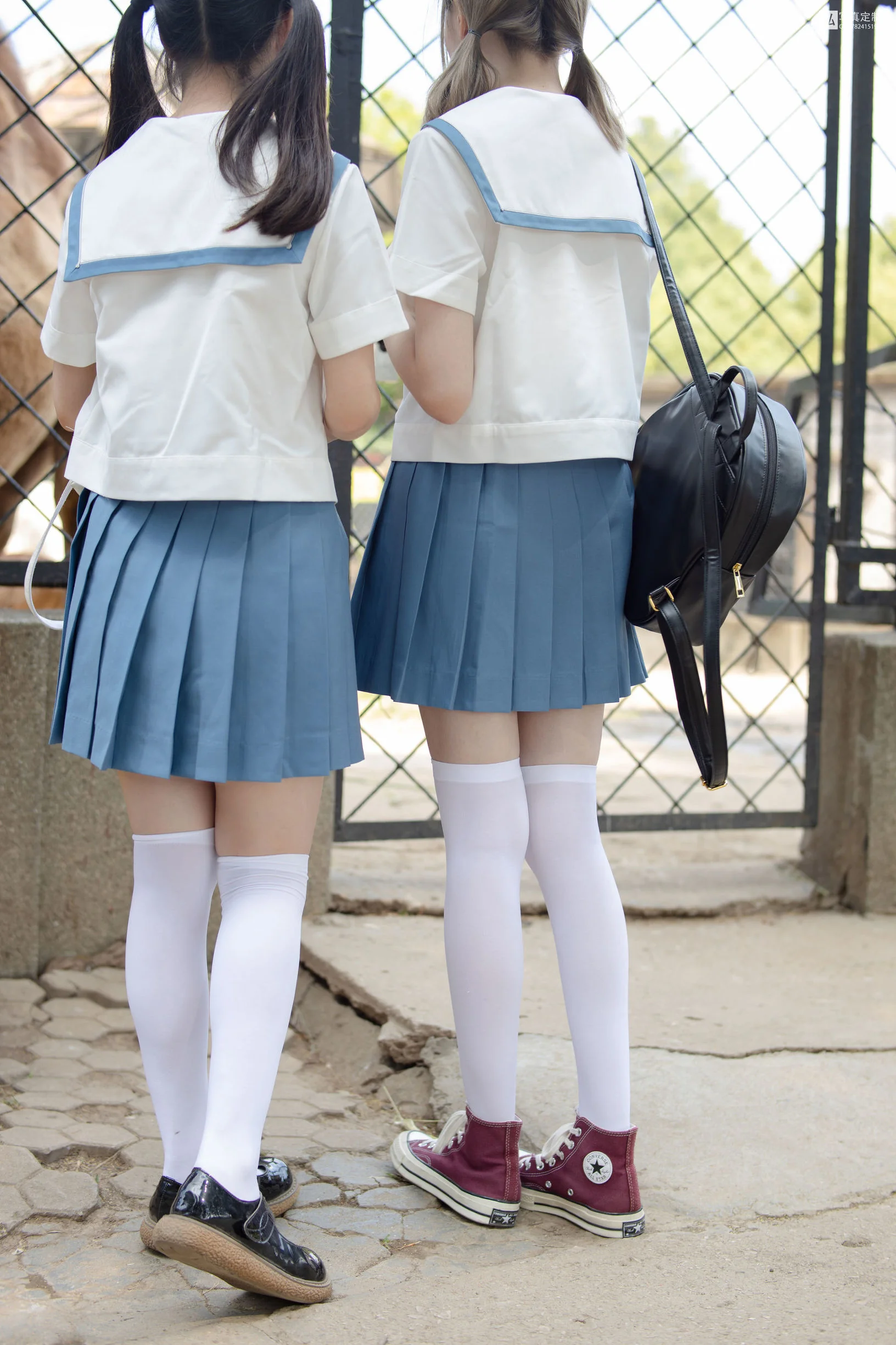[森萝财团] JKFUN-025 默陌&Aika 80D白丝过膝袜  第35张-《94零社区》