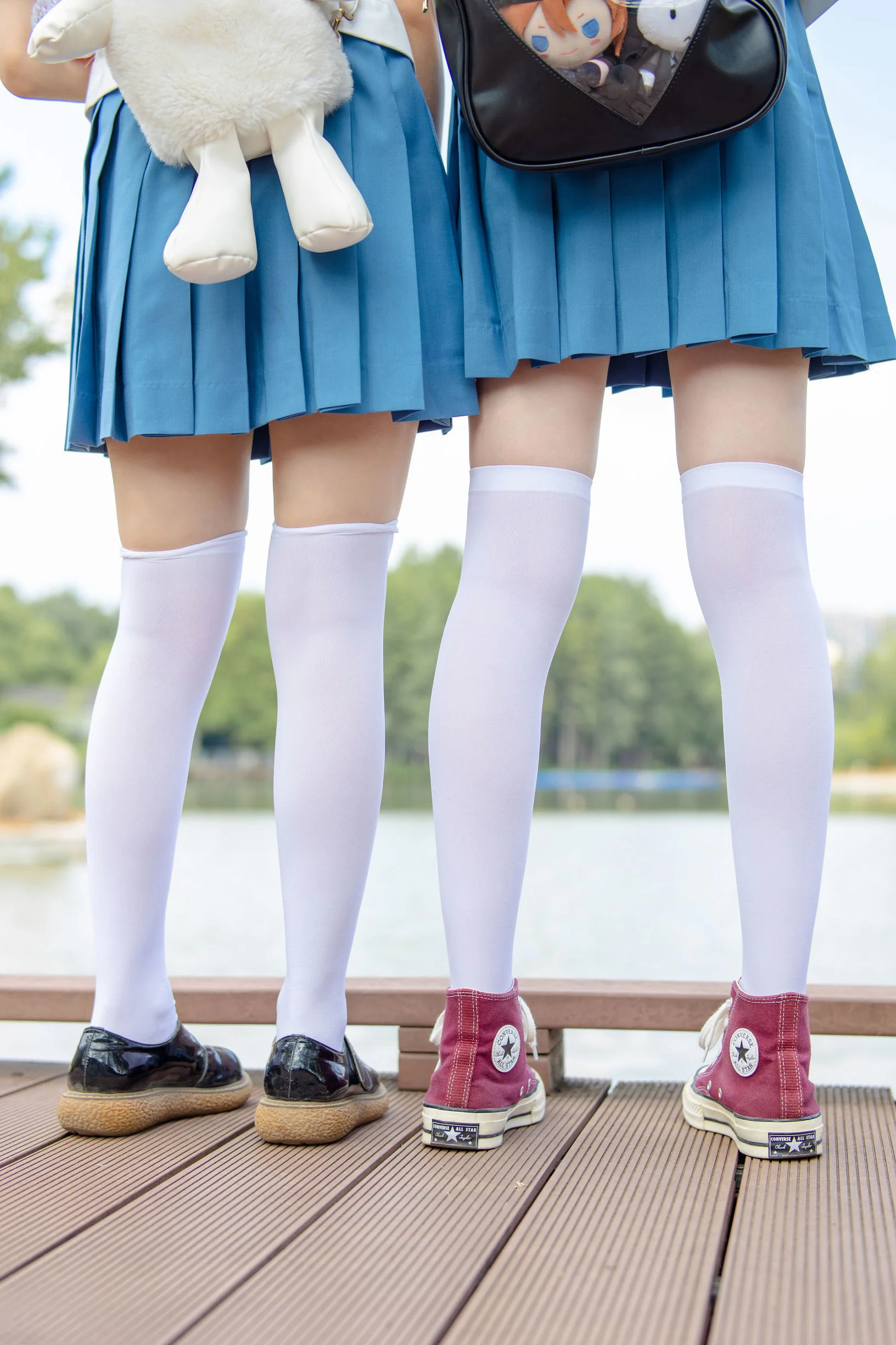 [森萝财团] JKFUN-025 默陌&Aika 80D白丝过膝袜  第85张-《94零社区》