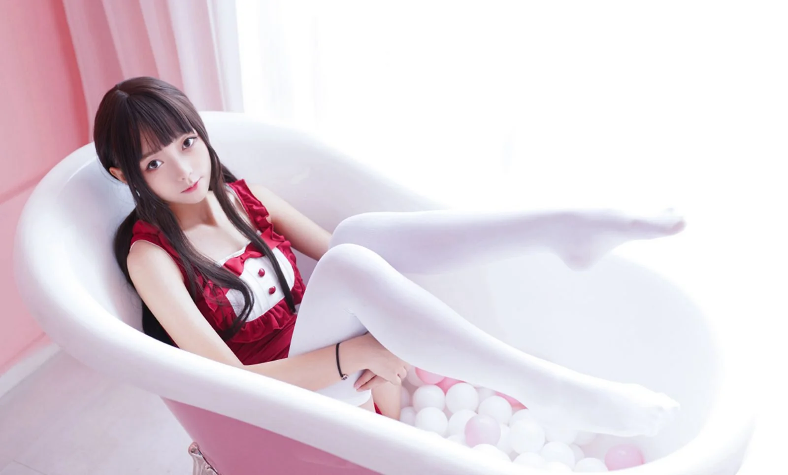 森萝财团白丝美女性感美腿大尺度Cosplay图  第2张-《94零社区》