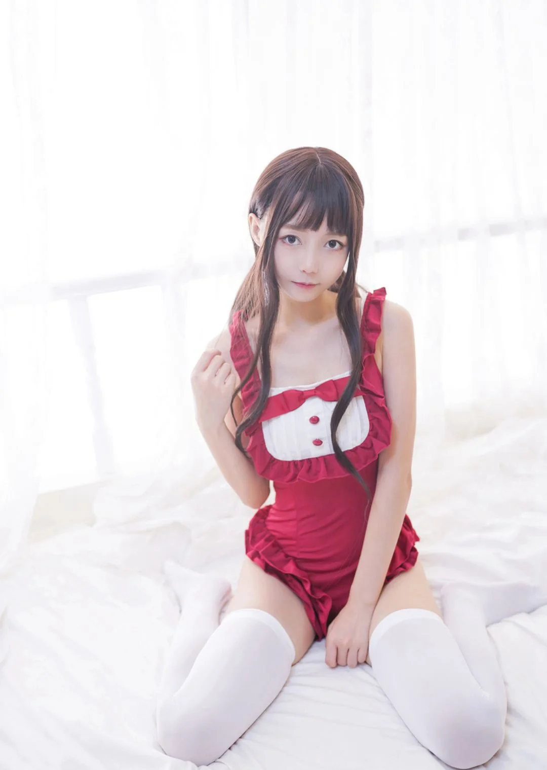 森萝财团白丝美女性感美腿大尺度Cosplay图  第6张-《94零社区》