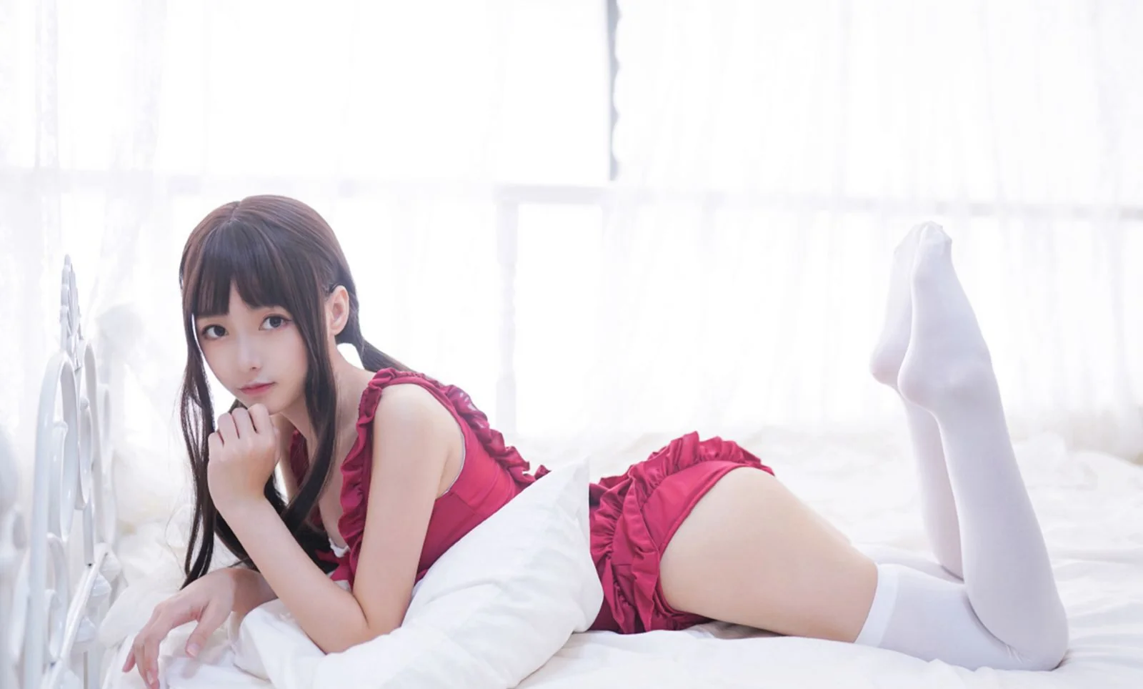 森萝财团白丝美女性感美腿大尺度Cosplay图  第8张-《94零社区》