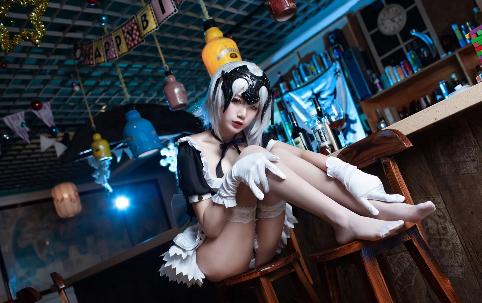 一米八的大梨子Cosplay大尺度超薄白丝袜高跟福利  第8张-《94零社区》