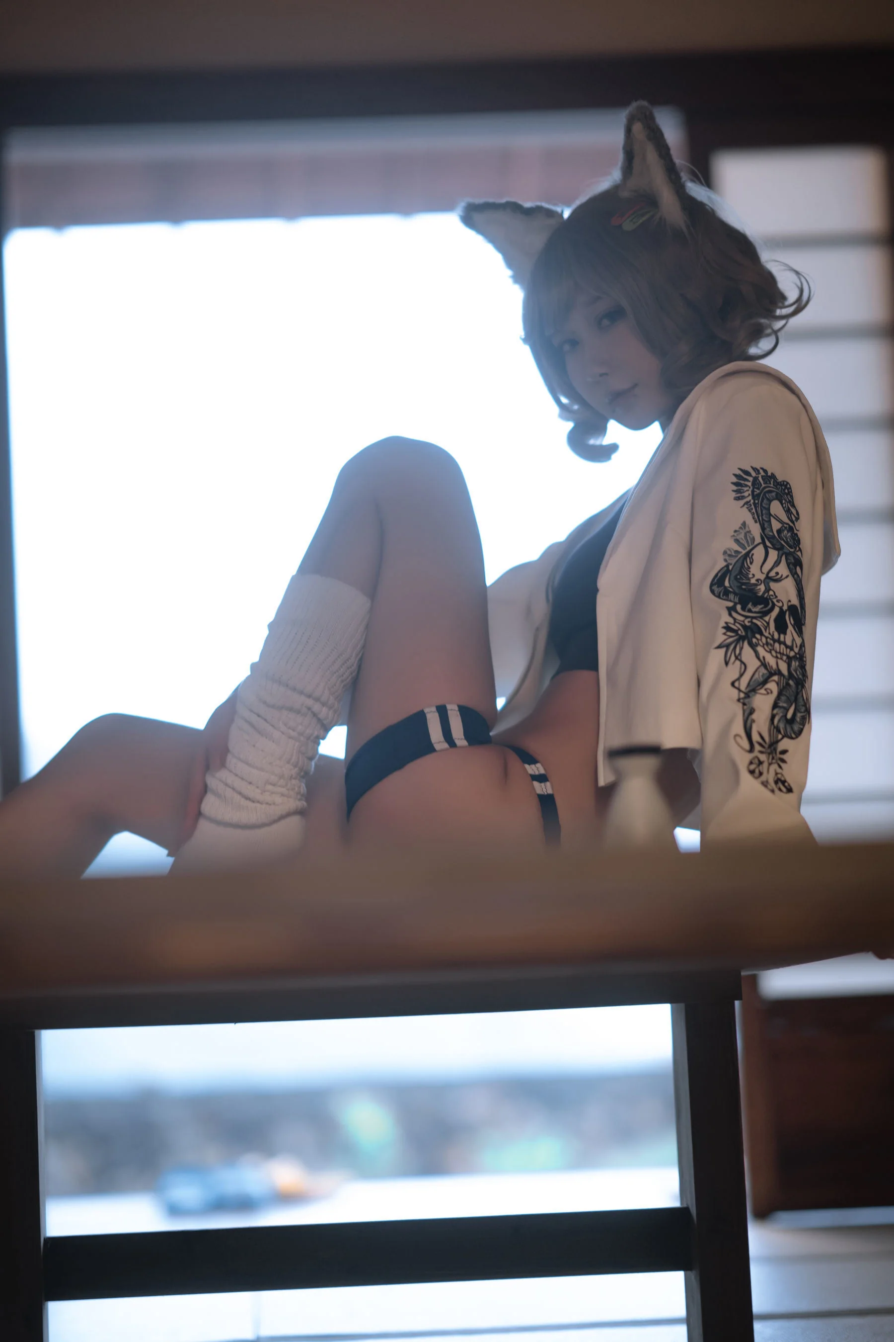 [网红COSER写真] 动漫博主阿包也是兔娘 - X型体操服  第24张-《94零社区》
