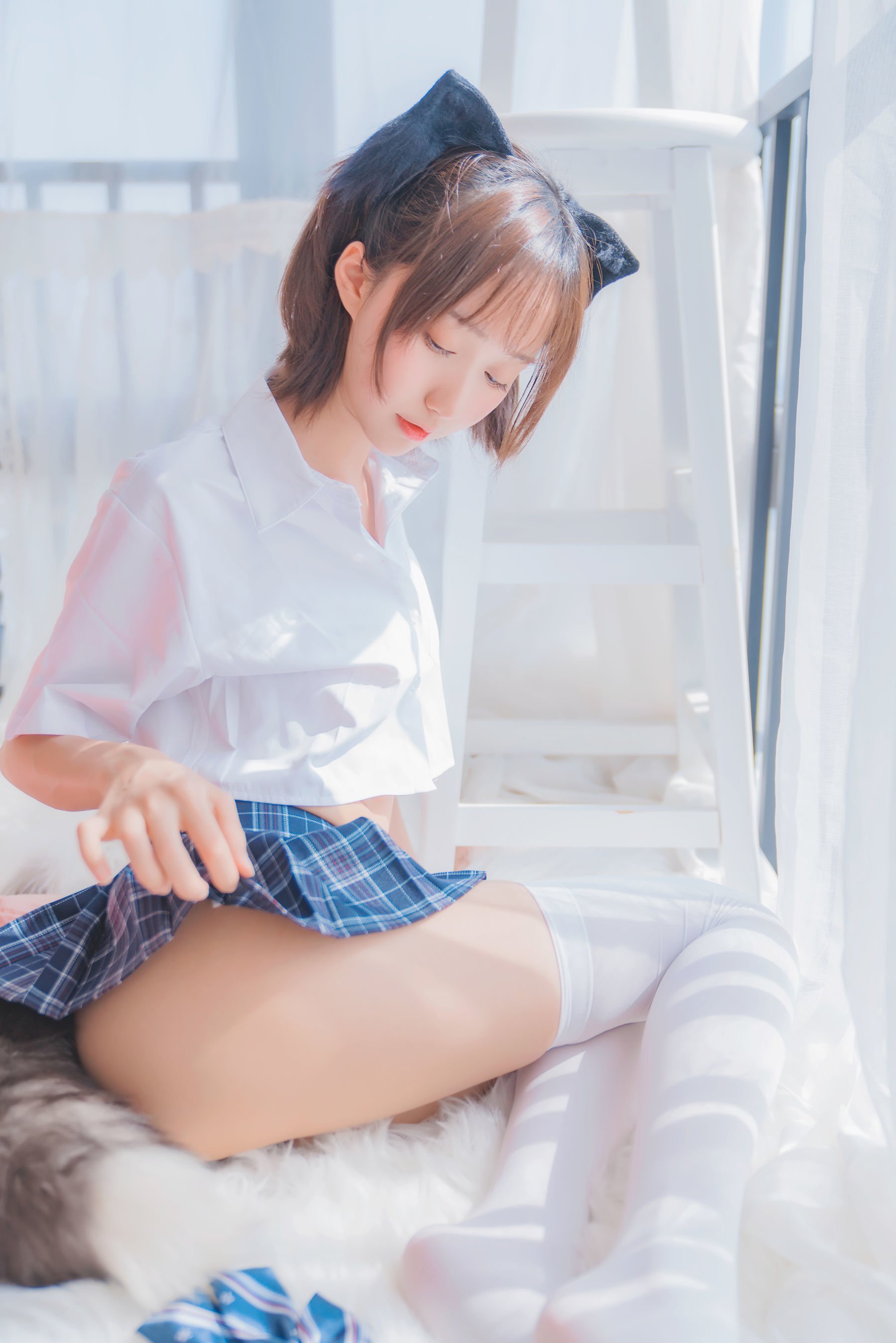 [COS福利] 萌系小姐姐木绵绵OwO - 怀中猫  第33张-《94零社区》
