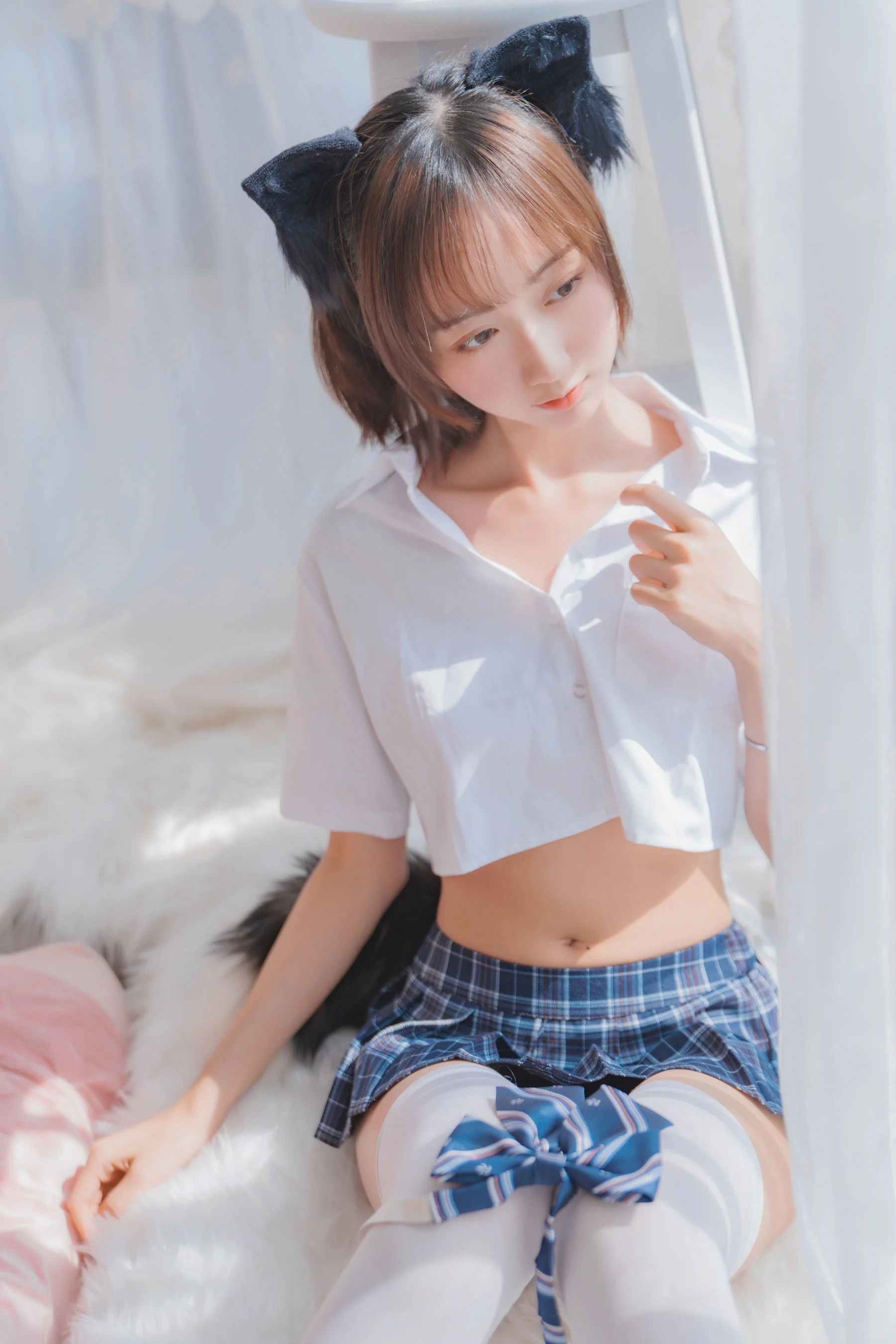[COS福利] 萌系小姐姐木绵绵OwO - 怀中猫  第38张-《94零社区》
