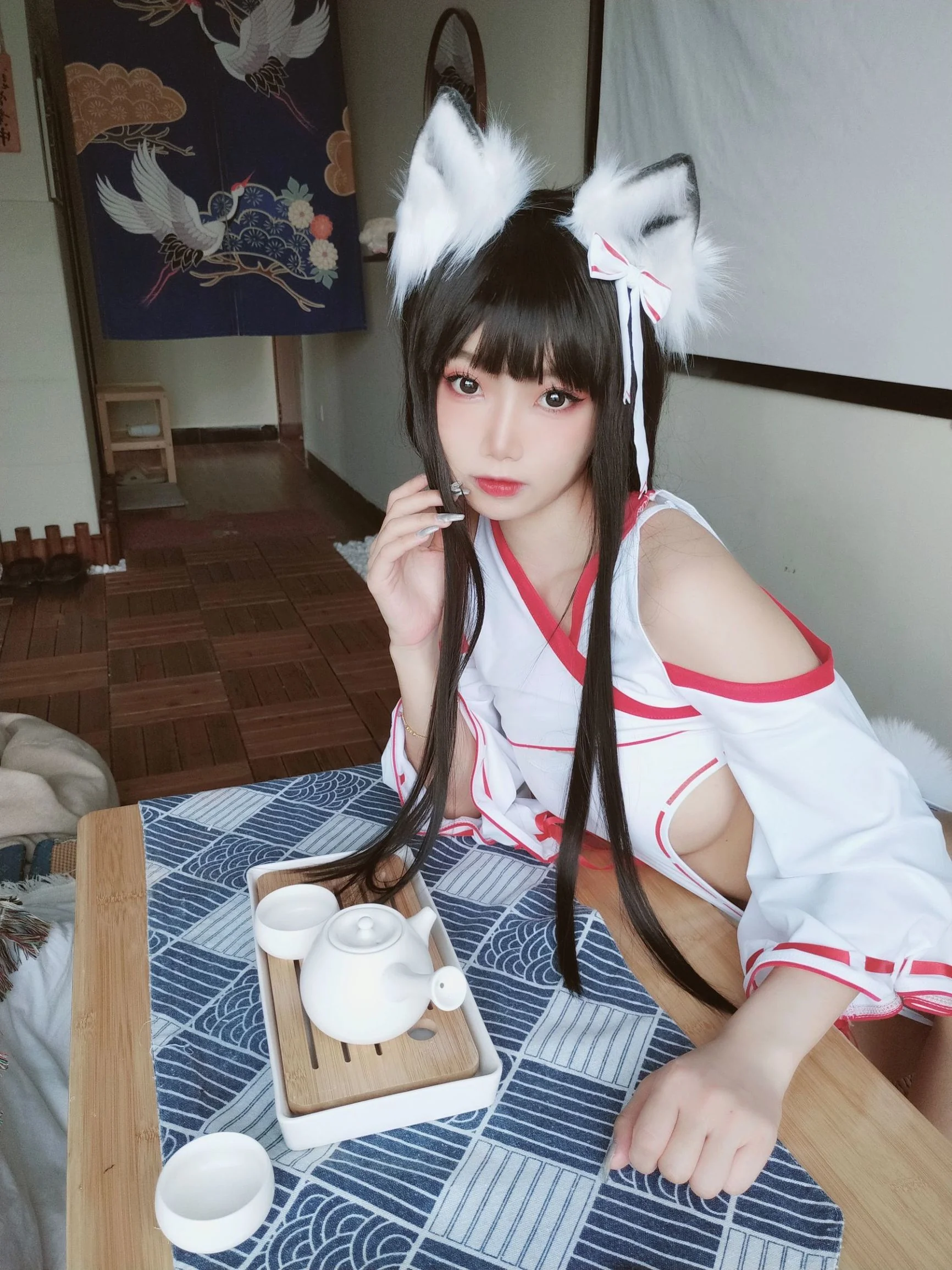[网红COSER] 白嫩美少女鬼畜瑶 - 狐耳女巫  第18张-《94零社区》