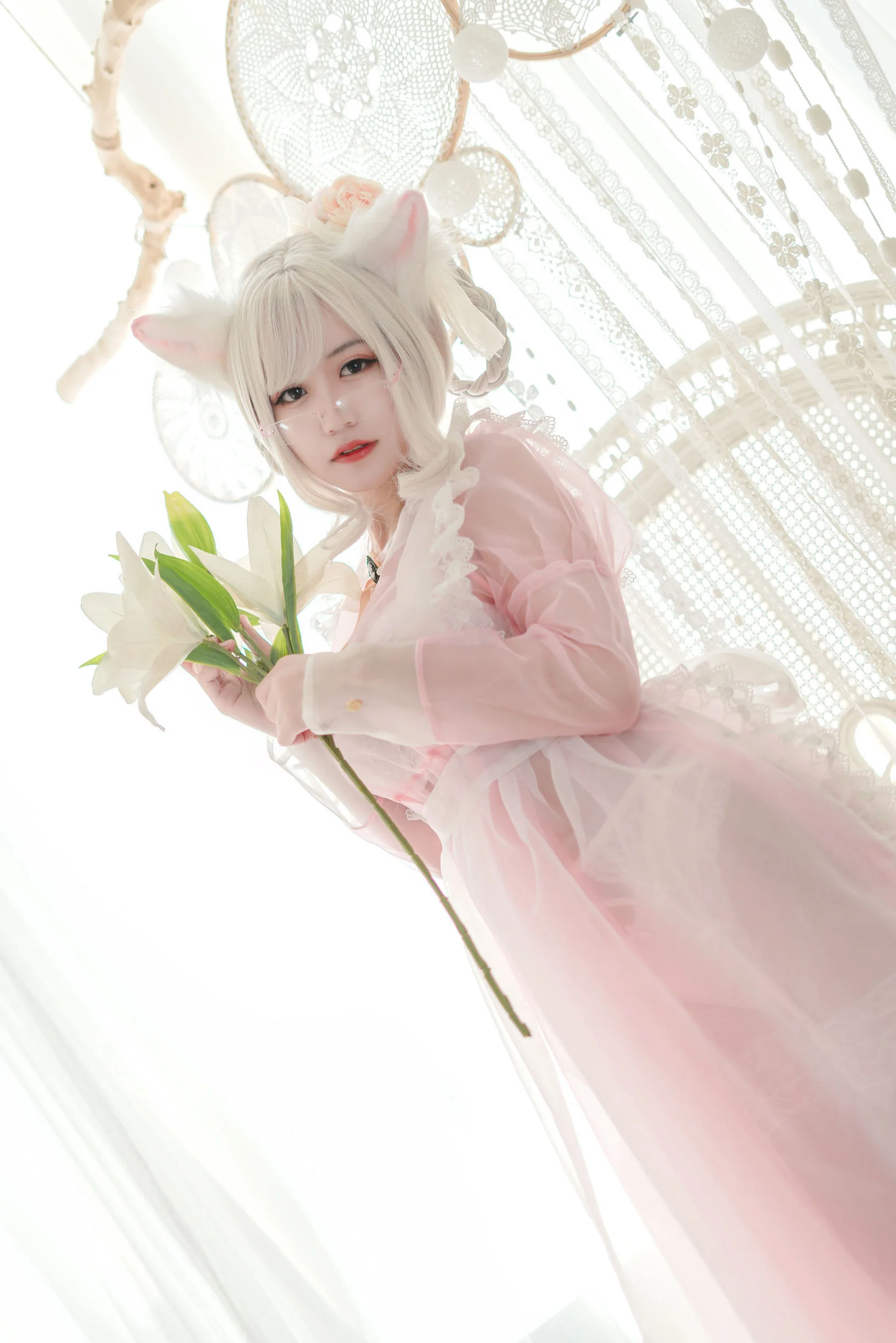 [网红COSER] 动漫博主小仓千代w - 透明粉色女仆  第9张-《94零社区》