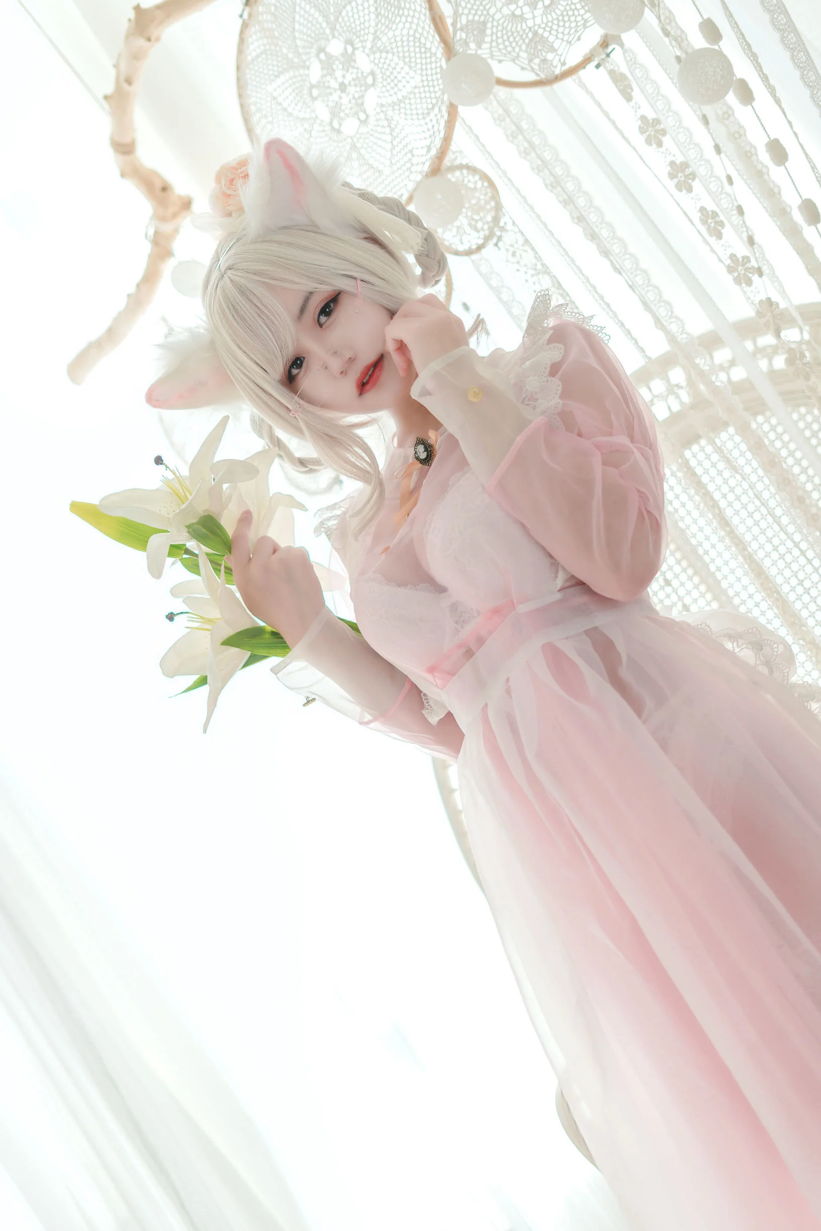 [网红COSER] 动漫博主小仓千代w - 透明粉色女仆  第20张-《94零社区》