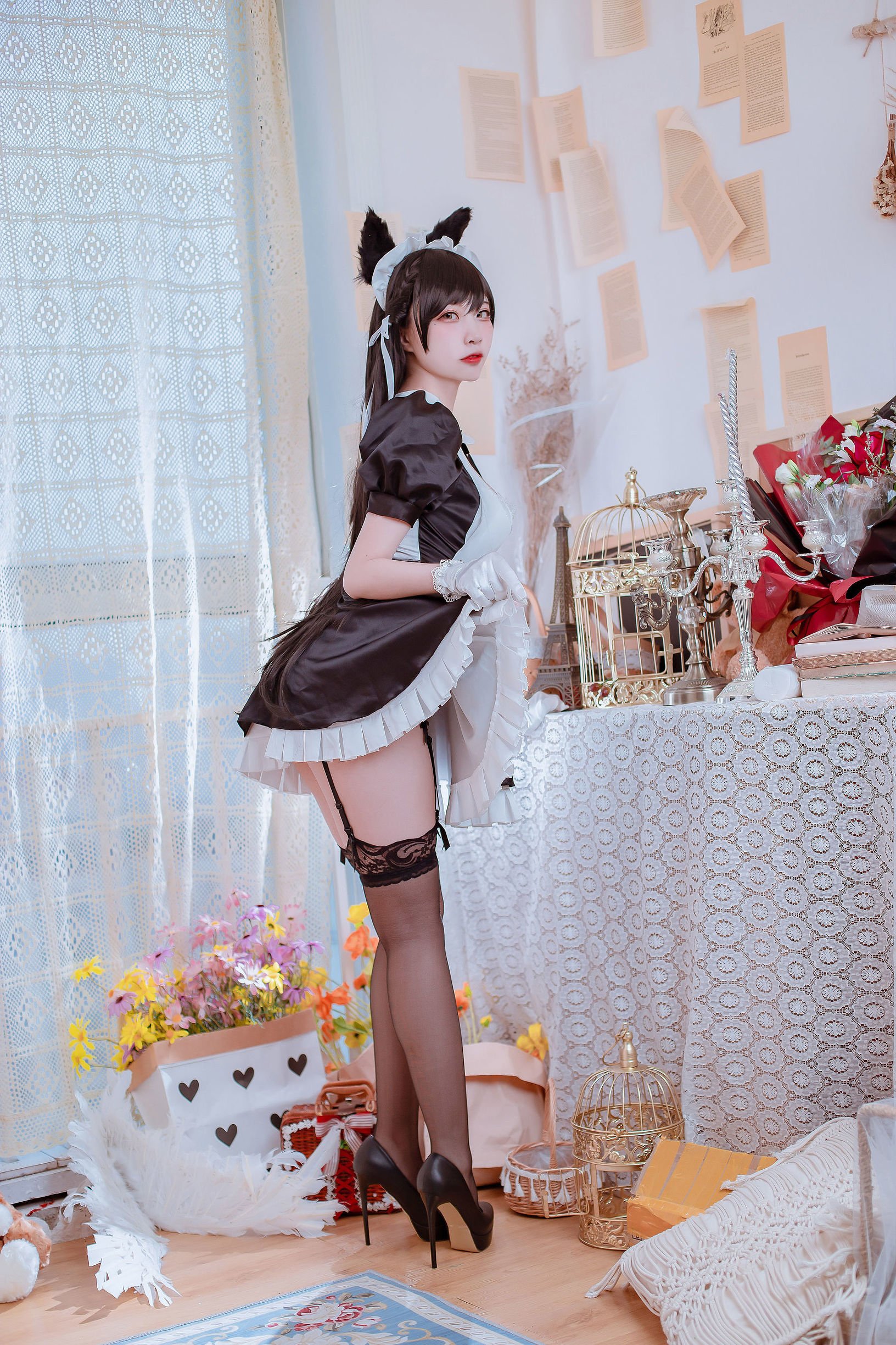 [Cosplay写真] 人气Coser二佐Nisa - 犬之眷之碧蓝爱宕 女仆  第1张-《94零社区》