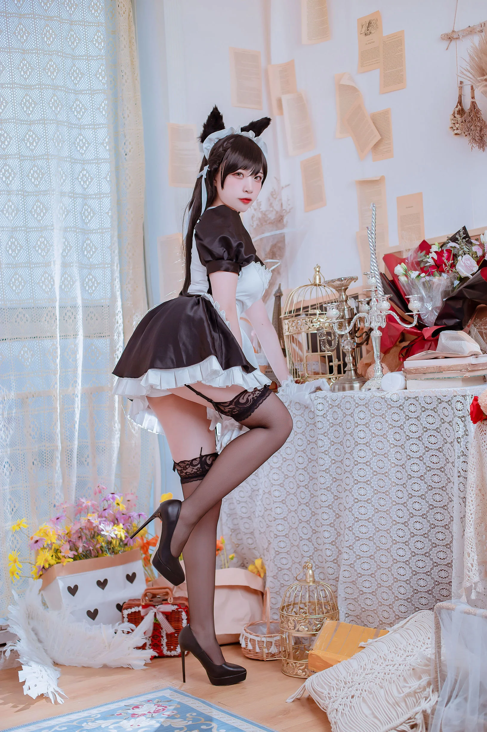 [Cosplay写真] 人气Coser二佐Nisa - 犬之眷之碧蓝爱宕 女仆  第2张-《94零社区》