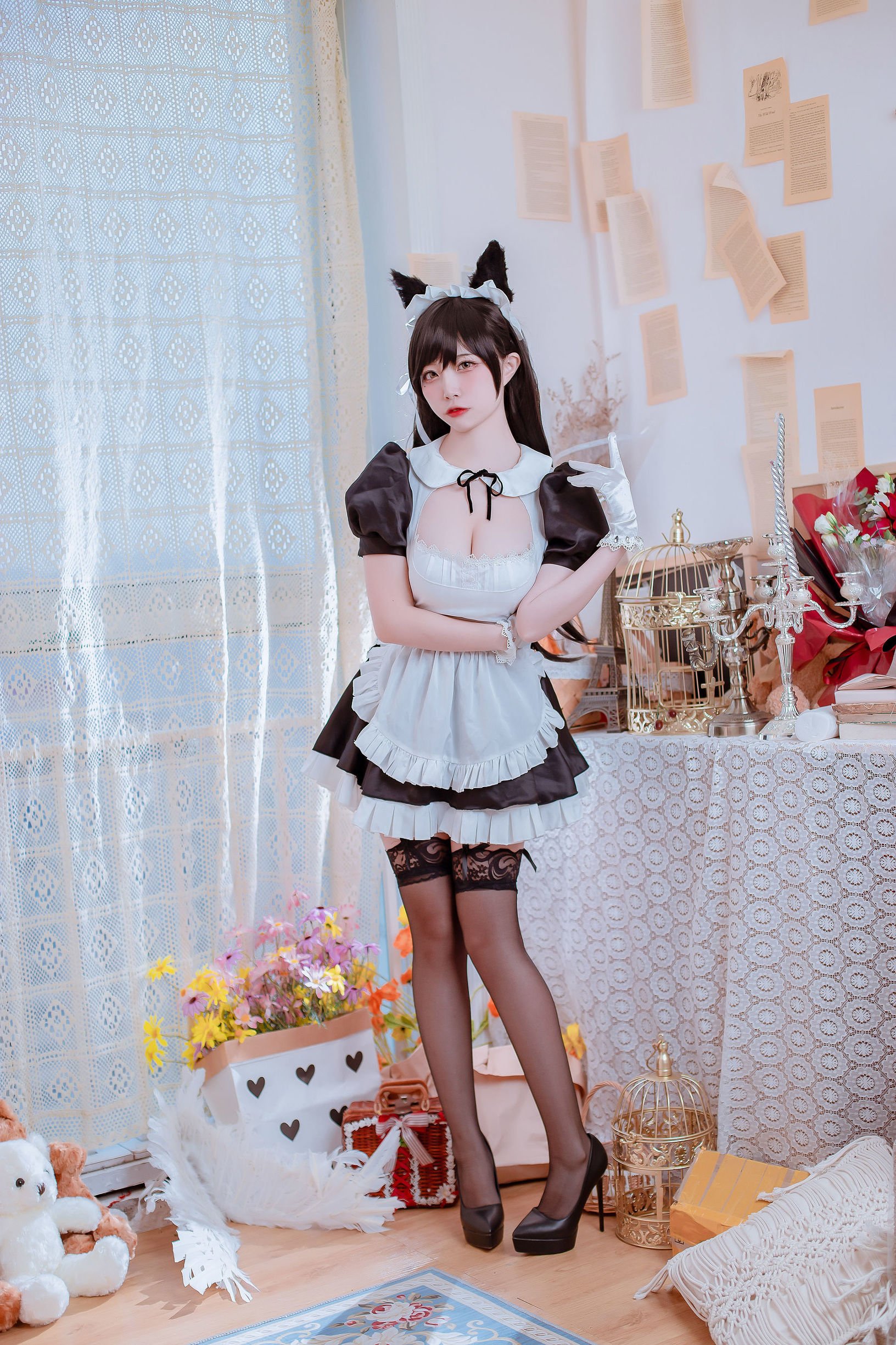 [Cosplay写真] 人气Coser二佐Nisa - 犬之眷之碧蓝爱宕 女仆  第5张-《94零社区》