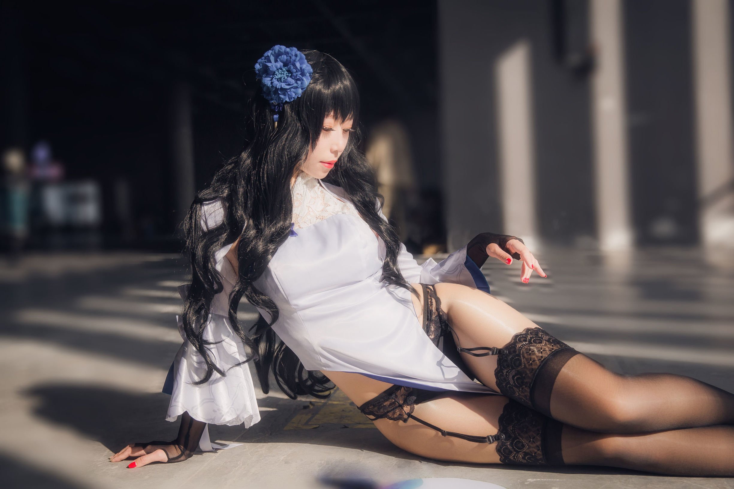 [Cosplay写真] 动漫博主Money冷冷 - 95式玉玲珑-黑呆女仆  第14张-《94零社区》