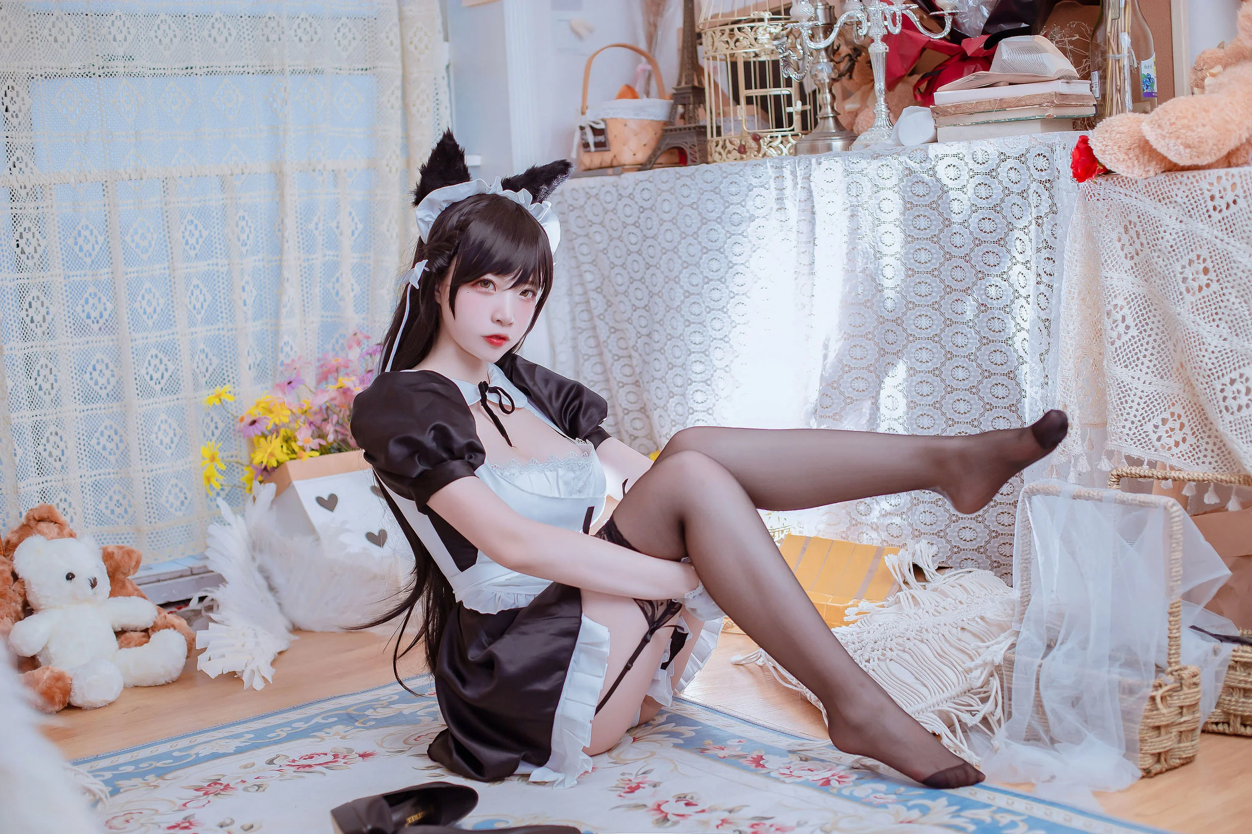 [Cosplay写真] 人气Coser二佐Nisa - 犬之眷之碧蓝爱宕 女仆  第14张-《94零社区》