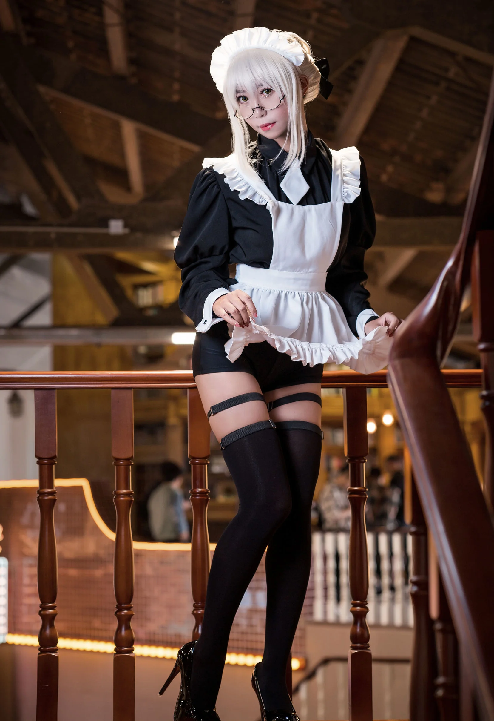 [Cosplay写真] 动漫博主Money冷冷 - 95式玉玲珑-黑呆女仆  第16张-《94零社区》