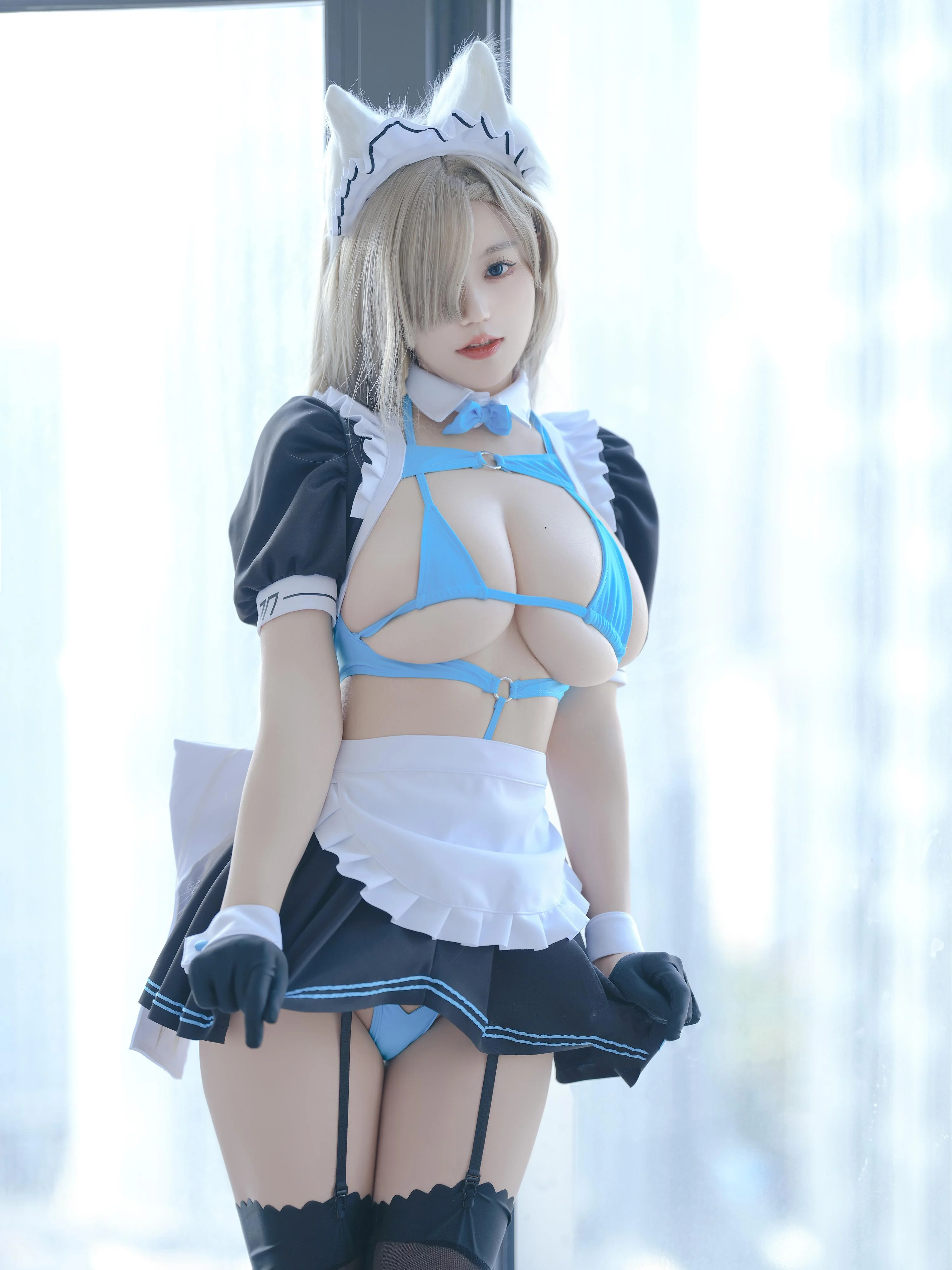 小仓千代w - 蔚蓝档案 之濑明日奈 女仆  第4张-《94零社区》