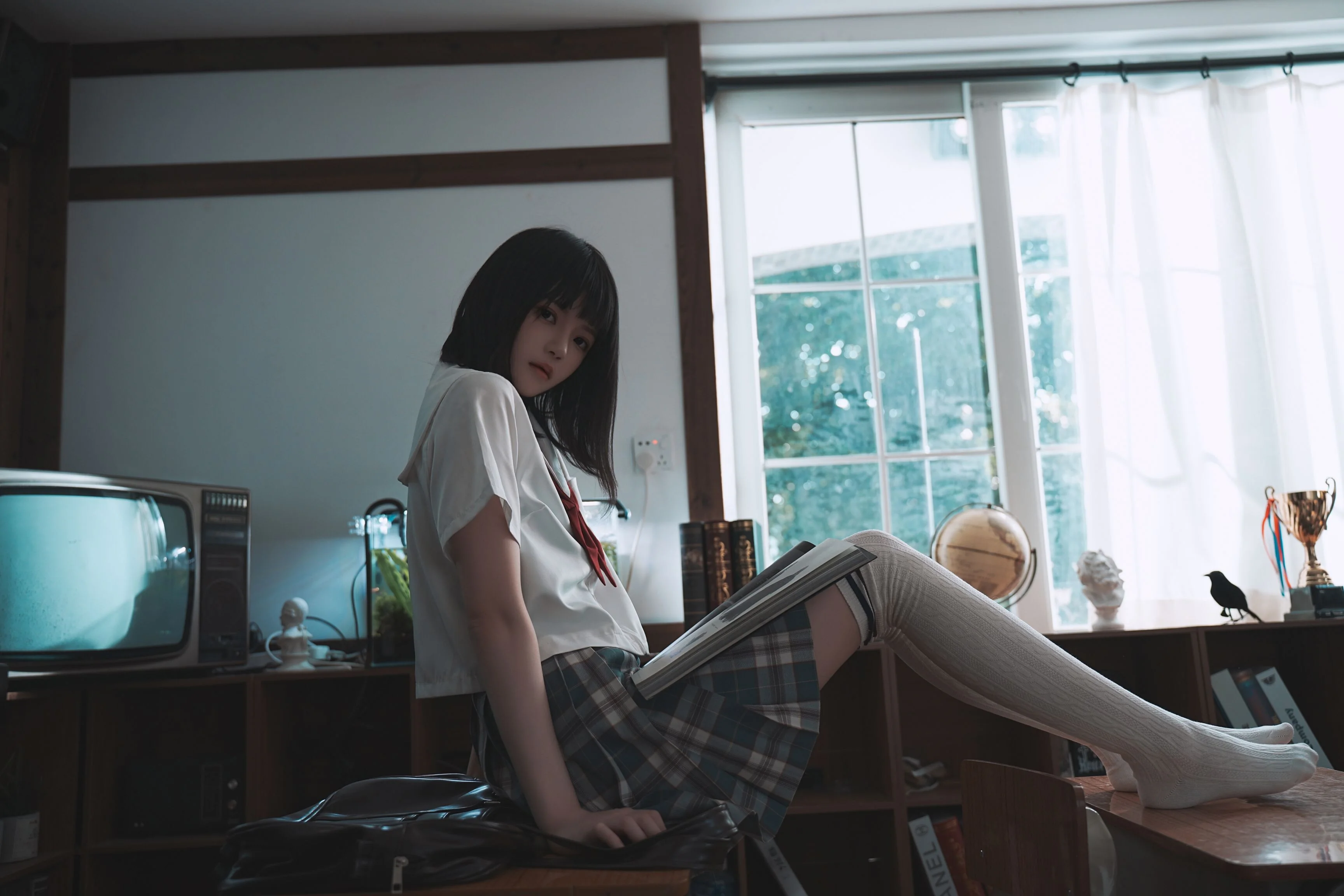 桜桃喵 - 教室死库水  第2张-《94零社区》