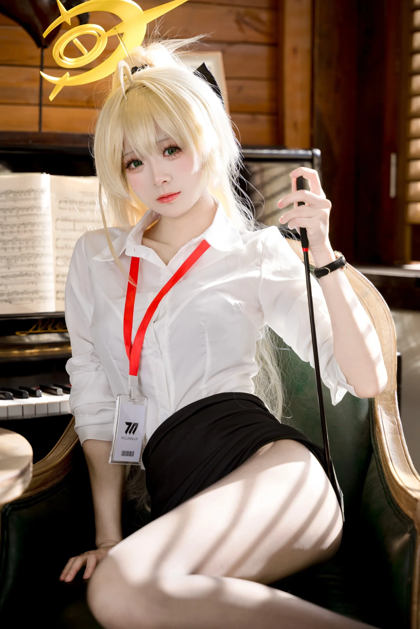 九柒喵 - 蔚蓝档案 笑面教授 OL制服  第21张-《94零社区》